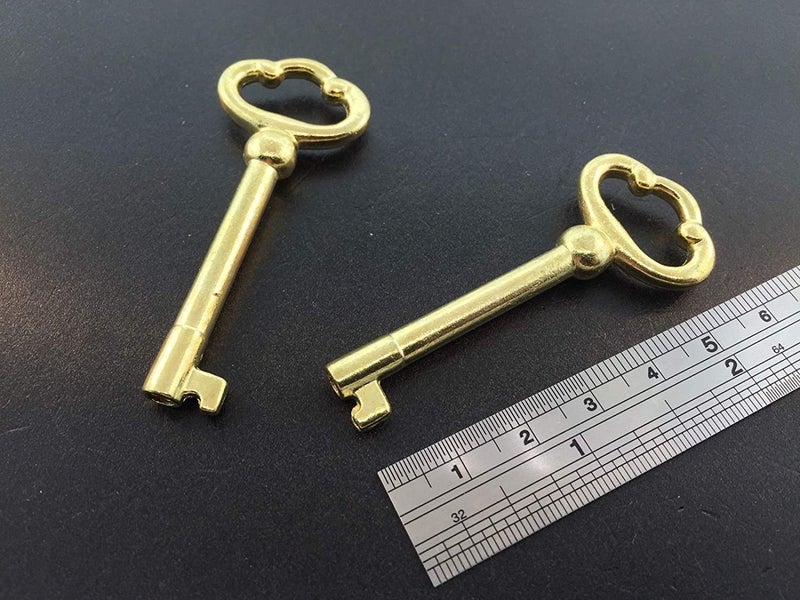 ABA Grandfather Clock Door Key set of 2 in Brass Finish for Howard Miller - Image 1